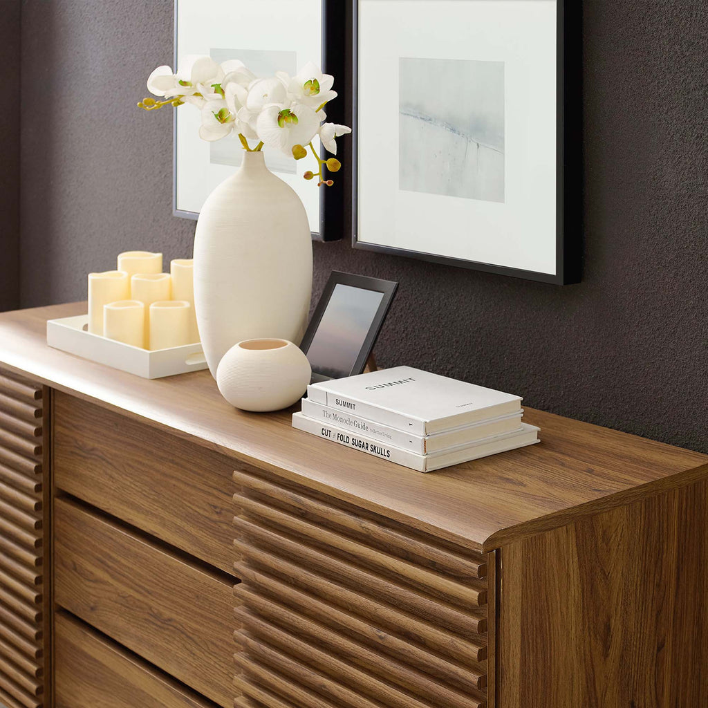 Render 63" Sideboard Buffet Table or TV Stand - Walnut