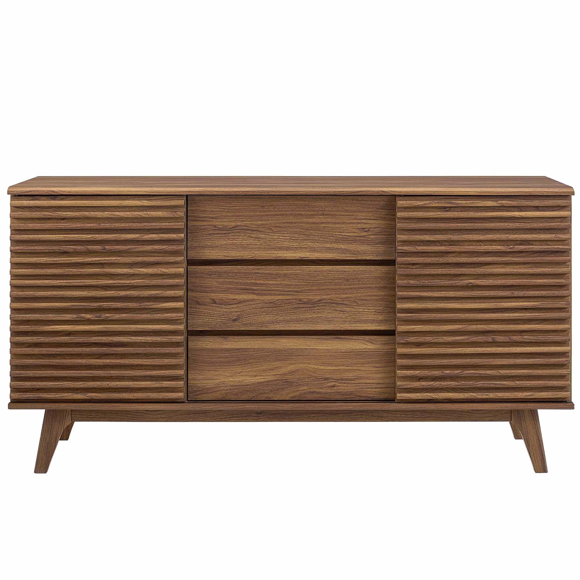 Render 63" Sideboard Buffet Table or TV Stand - Walnut
