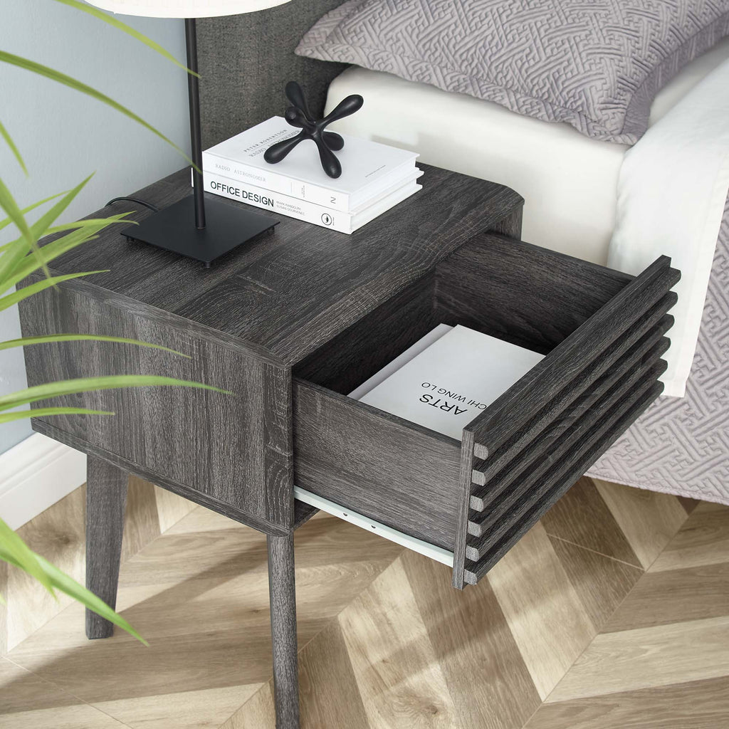 Render End Table - Charcoal