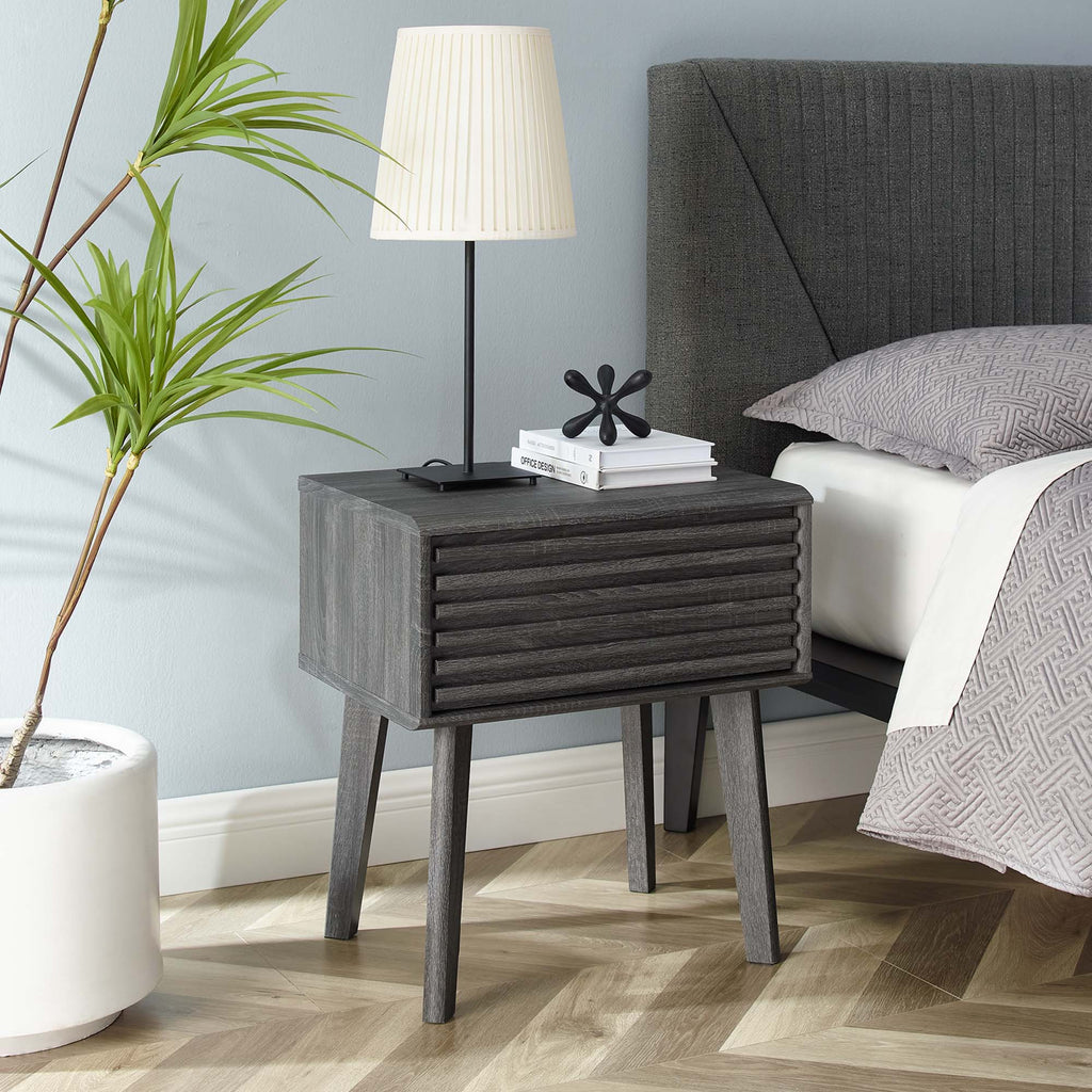 Render End Table - Charcoal