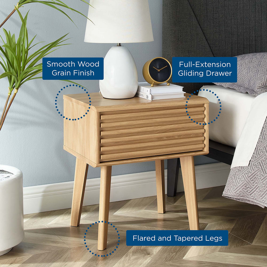 Render End Table - Oak