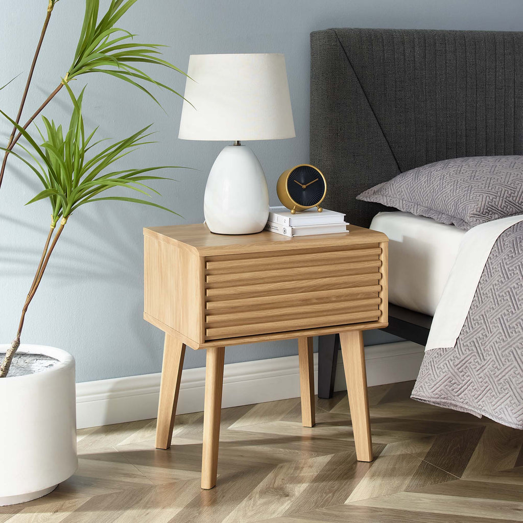 Render End Table - Oak