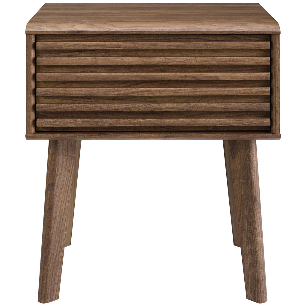 Render End Table - Walnut
