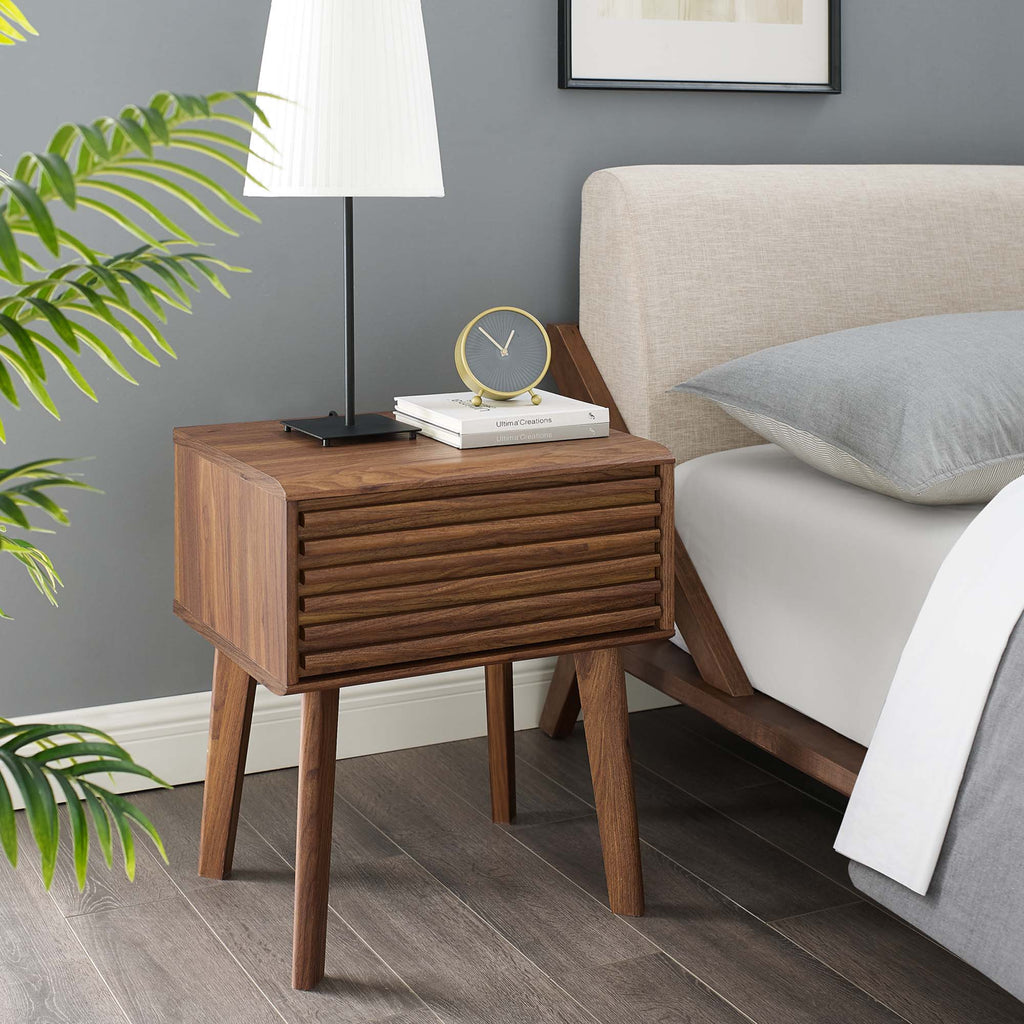Render End Table - Walnut