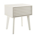 Render End Table - White