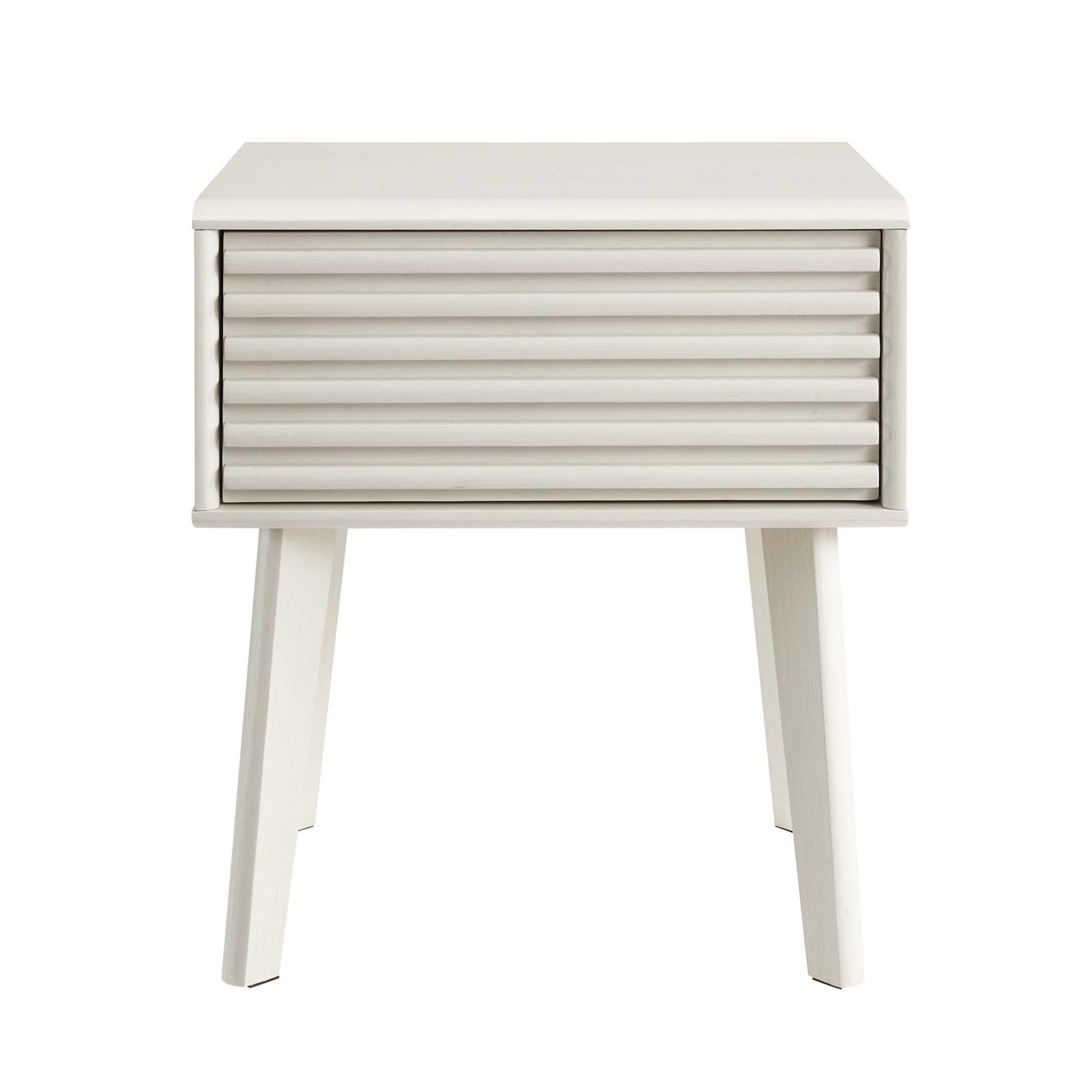 Render End Table - White