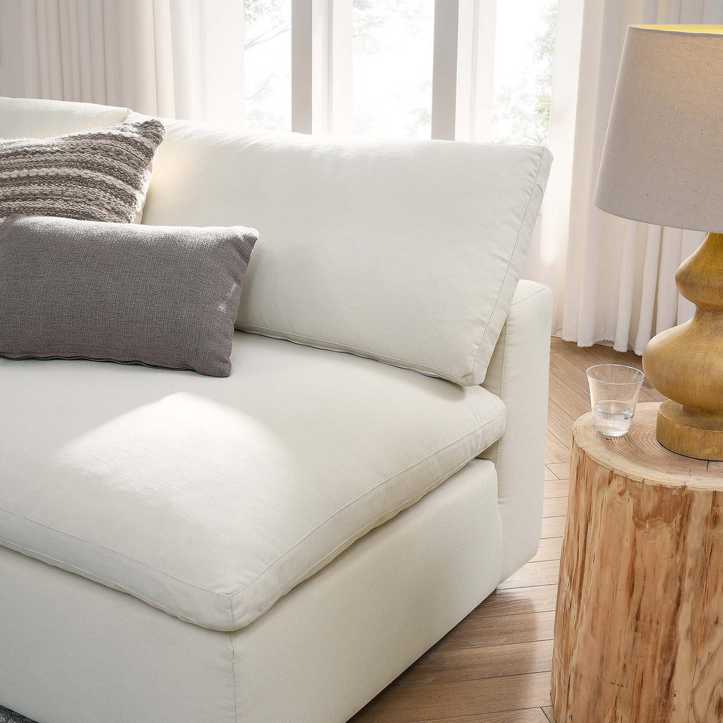 Commix 5-Piece Down Filled Overstuffed Armless Sectional Sofa - Light Beige