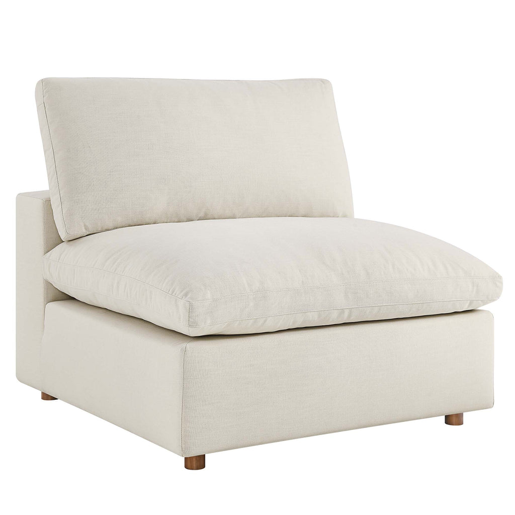 Commix 5-Piece Down Filled Overstuffed Armless Sectional Sofa - Light Beige
