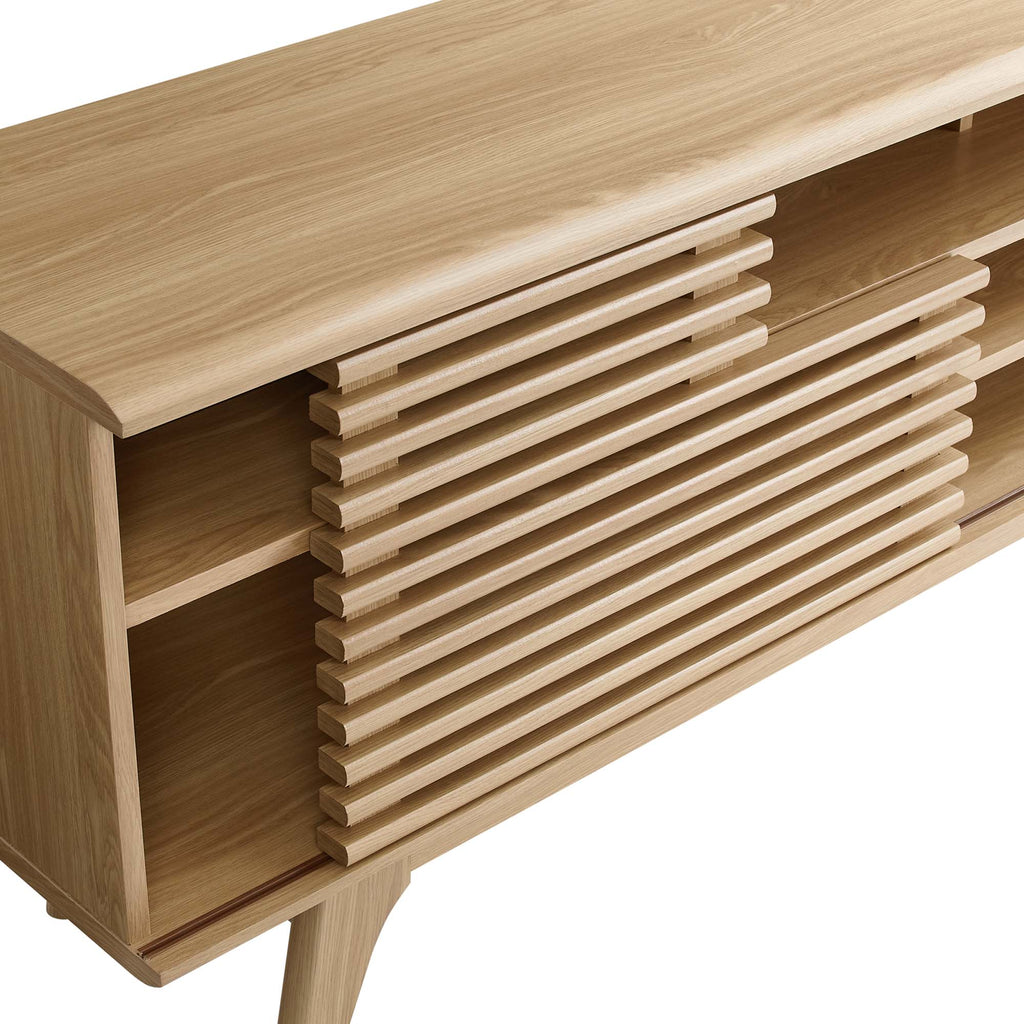 Render 71" Media Console TV Stand - Oak