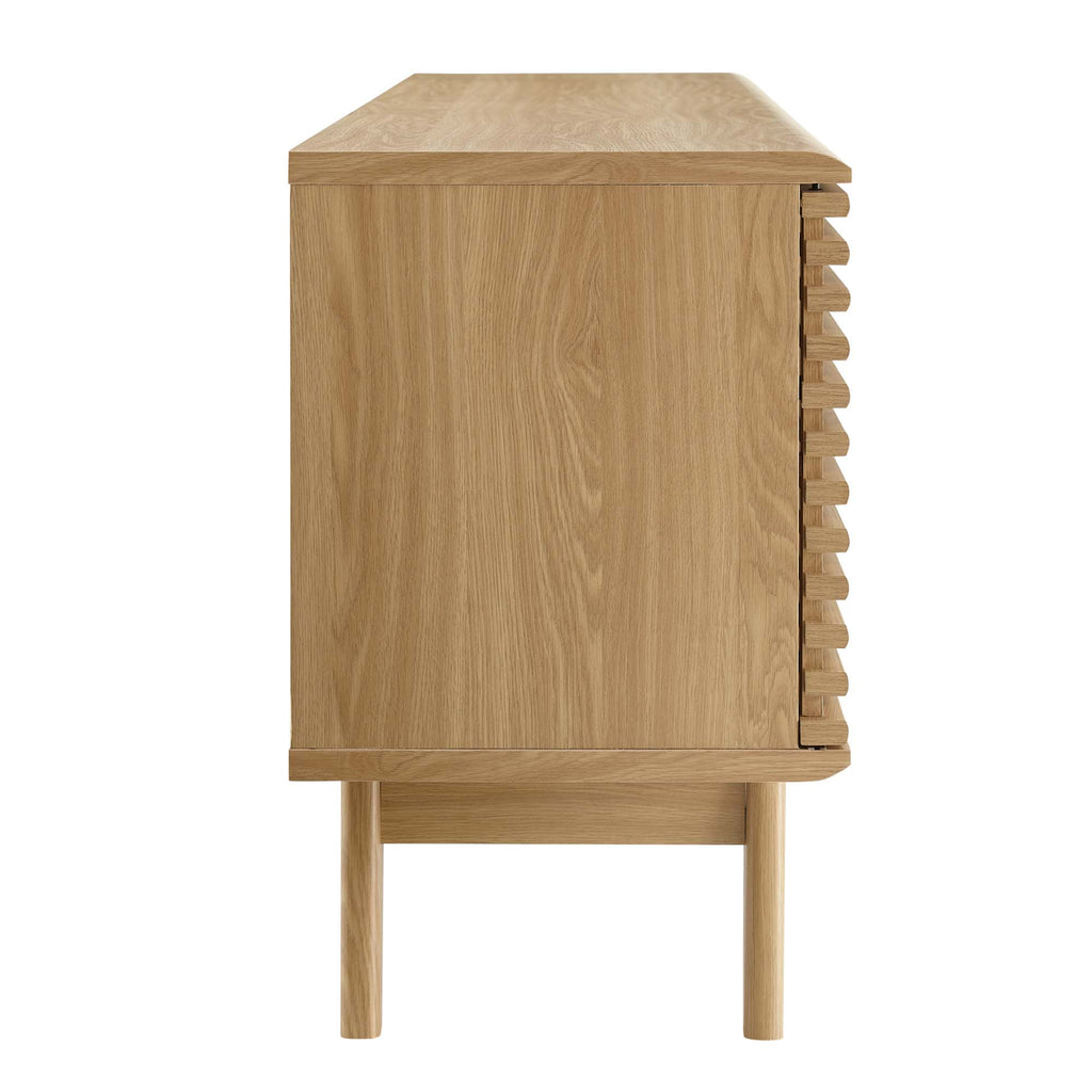 Render 71" Media Console TV Stand - Oak