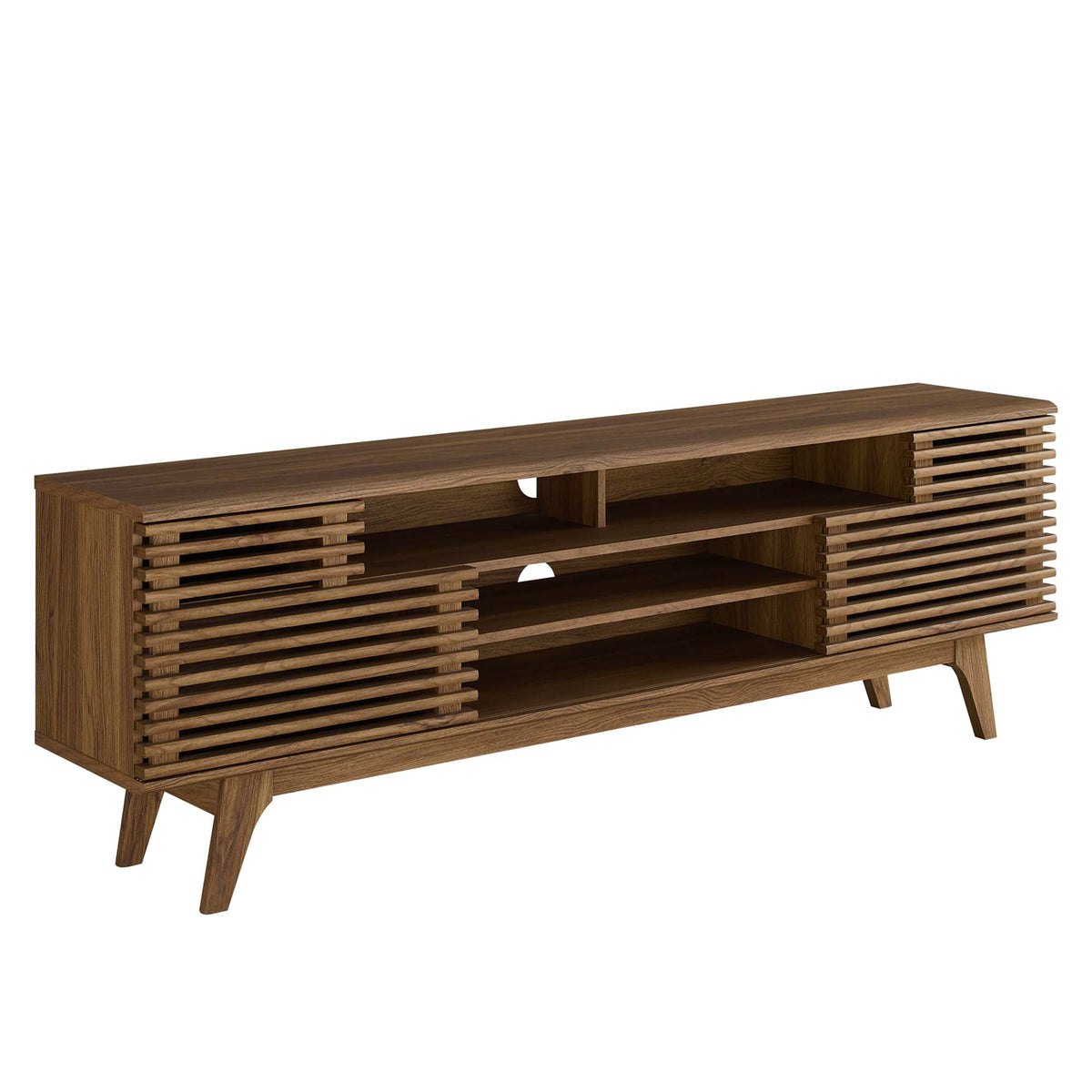 Render 71" Media Console TV Stand - Walnut