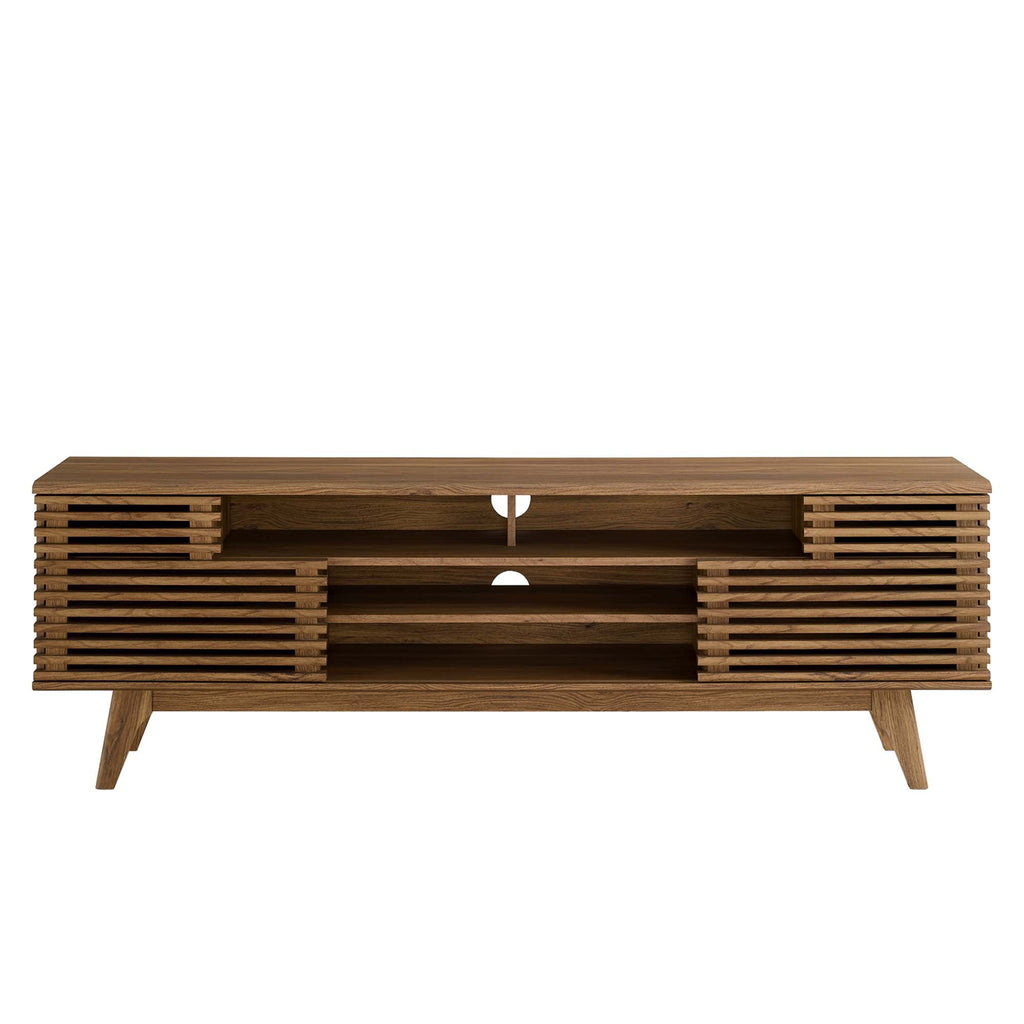 Render 71" Media Console TV Stand - Walnut