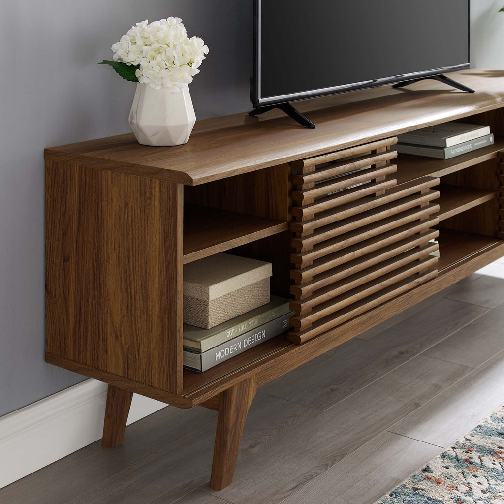 Render 71" Media Console TV Stand - Walnut