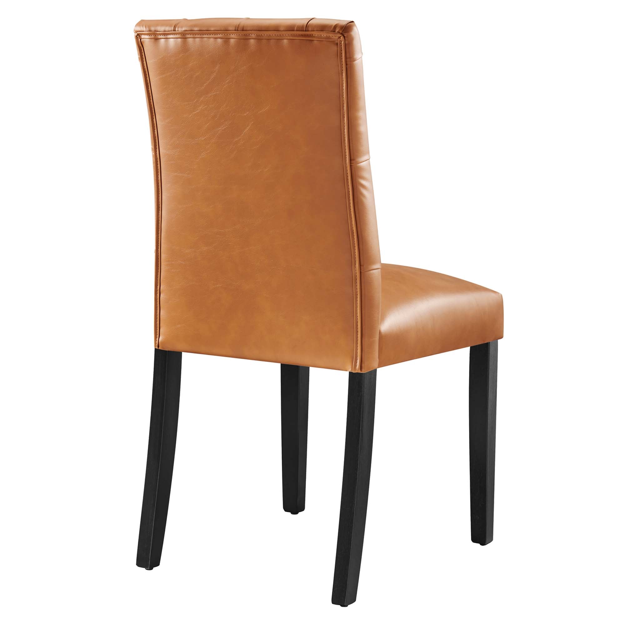 Duchess Vinyl Dining Chair Set of 2 - Tan