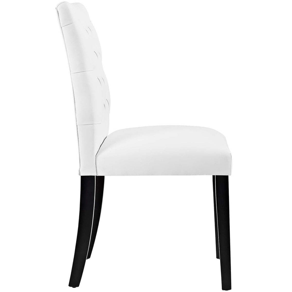 Duchess Vinyl Dining Chair Set of 2 - White