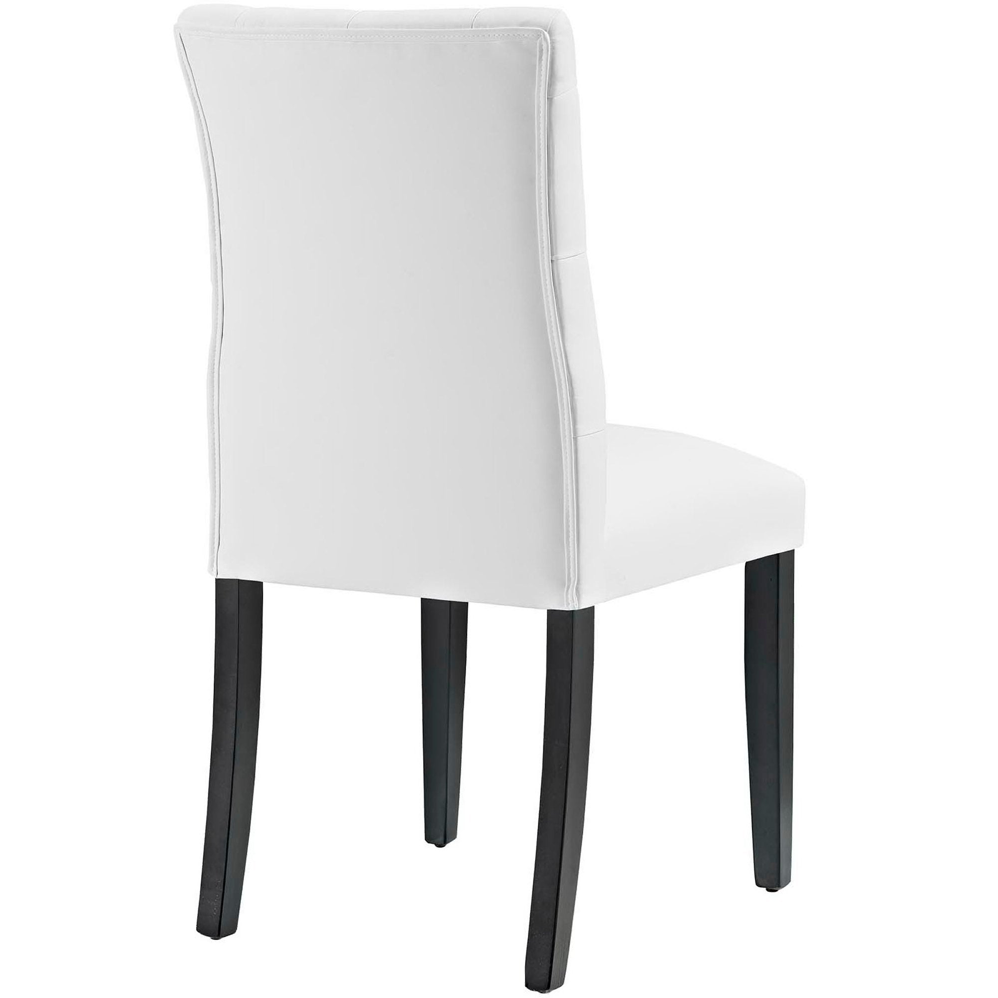 Duchess Vinyl Dining Chair Set of 2 - White