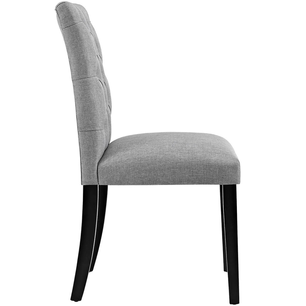 Duchess Fabric Dining Chair Set of 4 - Light Gray