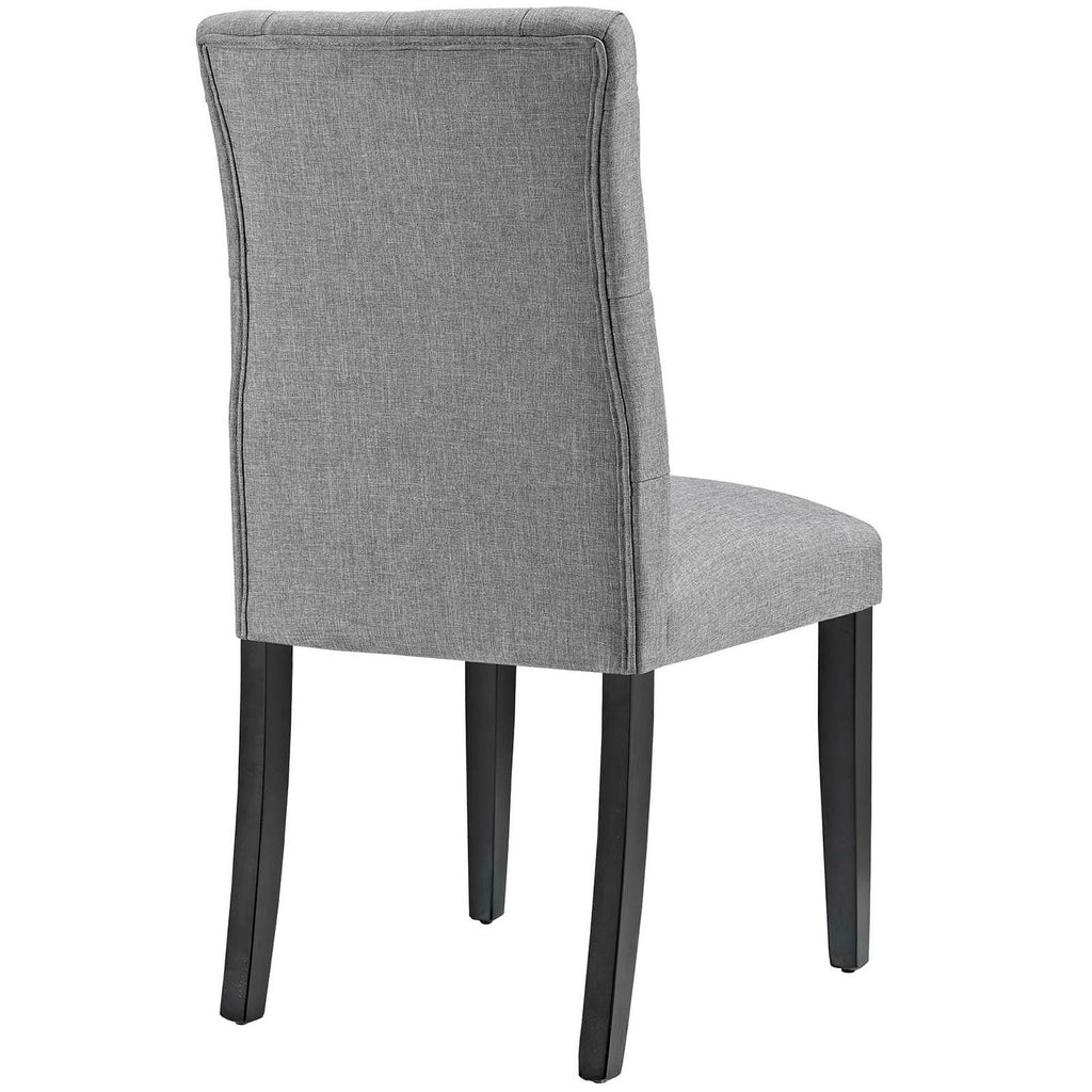 Duchess Fabric Dining Chair Set of 4 - Light Gray