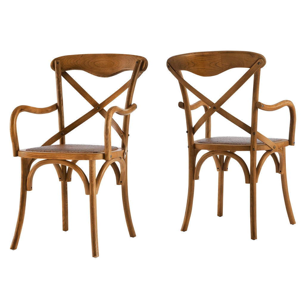 Gear Dining Armchair Set of 2 - Walnut