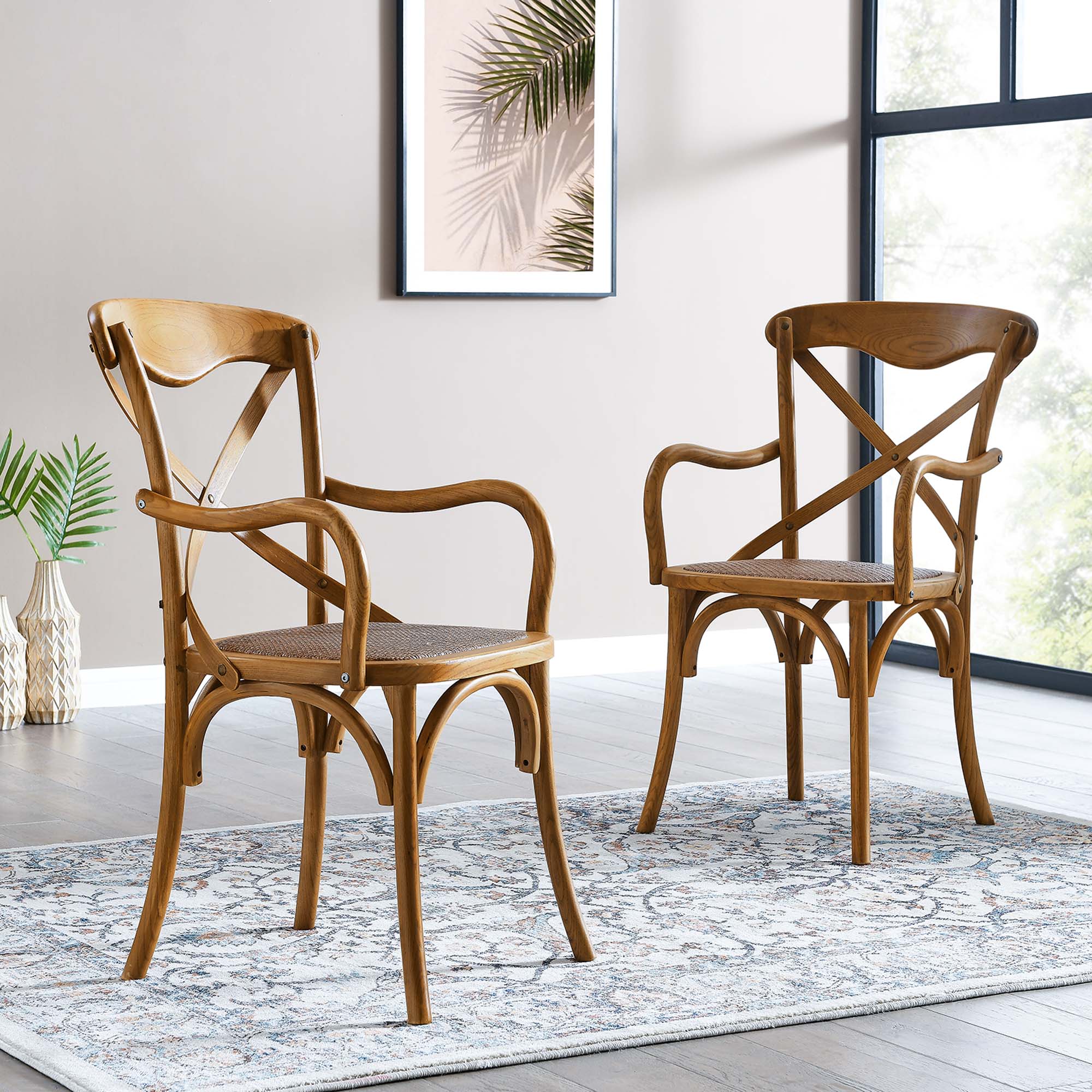 Gear Dining Armchair Set of 2 - Walnut