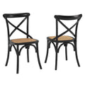 Gear Dining Side Chair Set of 2 - Black