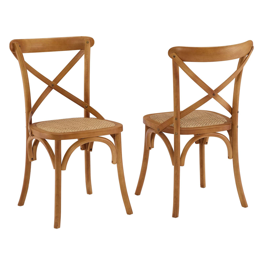 Gear Dining Side Chair Set of 2 - Walnut