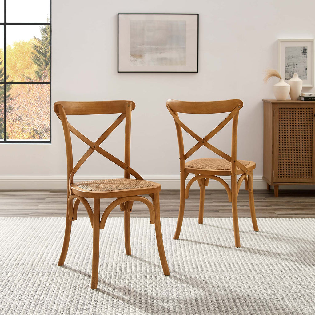 Gear Dining Side Chair Set of 2 - Walnut