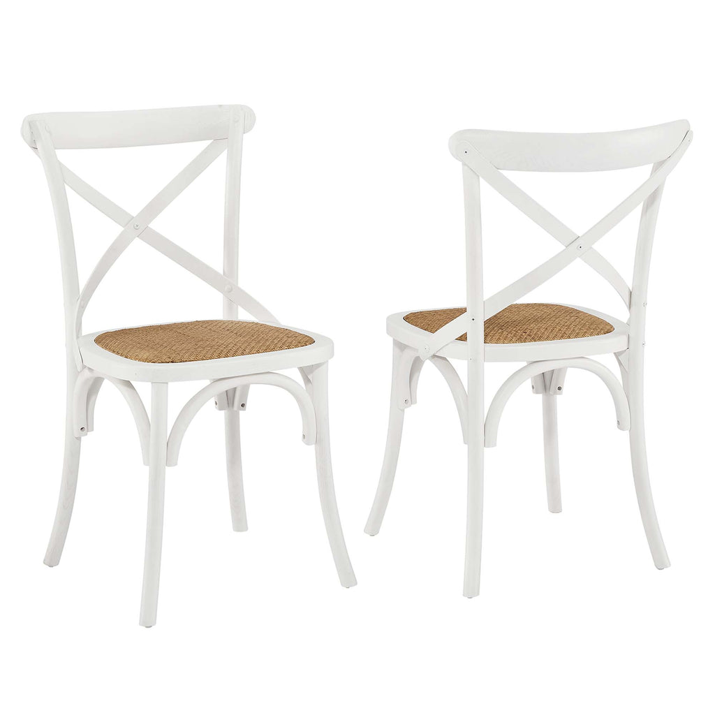 Gear Dining Side Chair Set of 2 - White