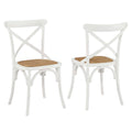 Gear Dining Side Chair Set of 2 - White