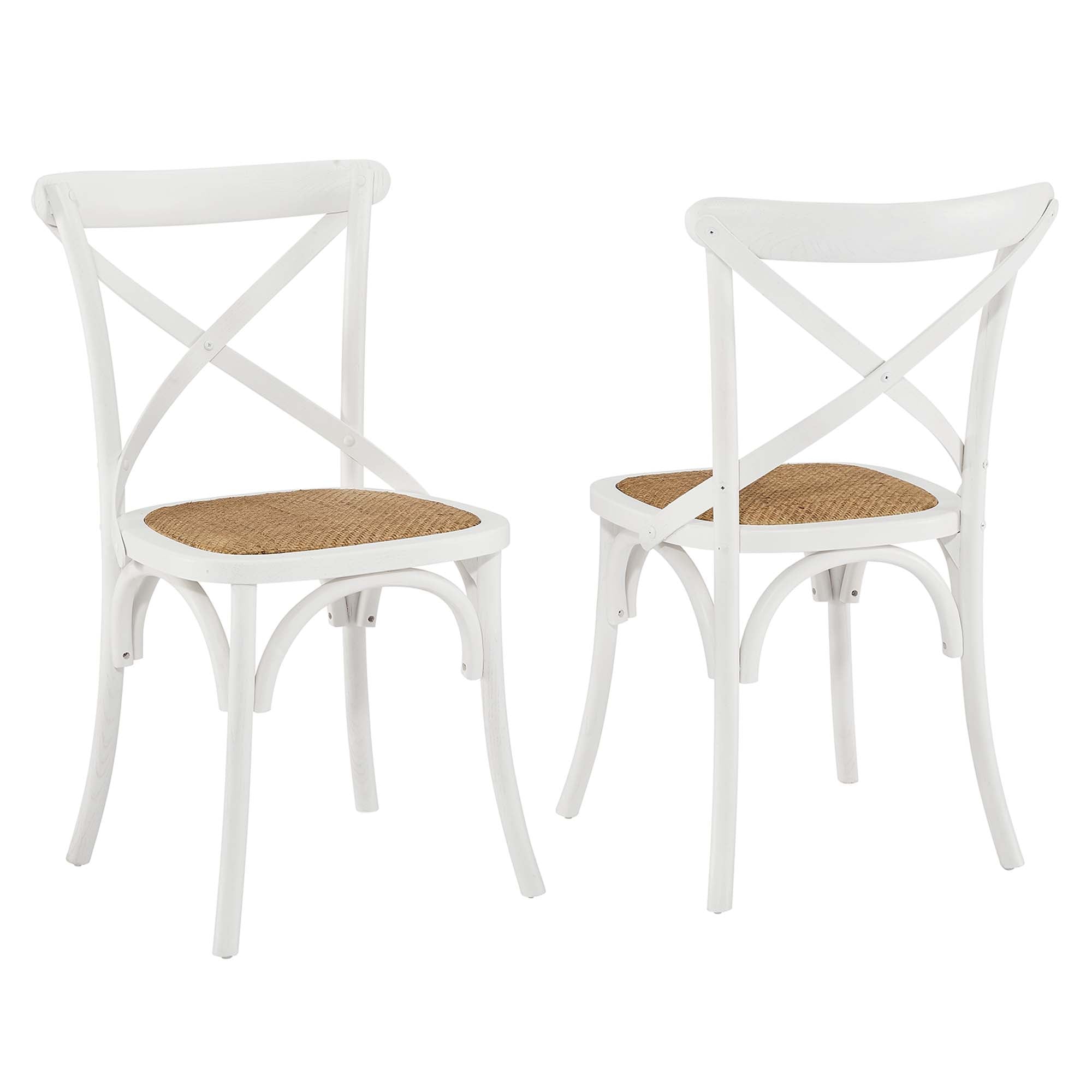 Gear Dining Side Chair Set of 2 - White