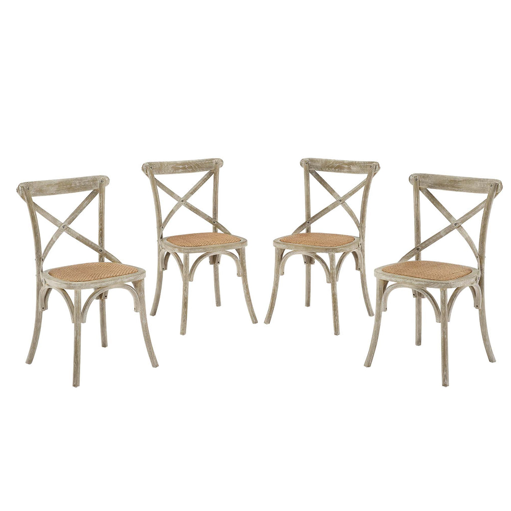 Gear Dining Side Chair Set of 4 - Gray