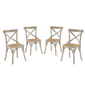 Gear Dining Side Chair Set of 4 - Gray