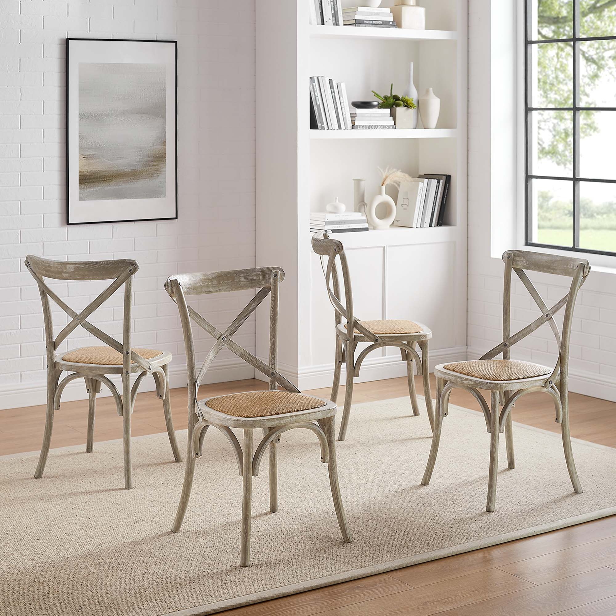 Gear Dining Side Chair Set of 4 - Gray