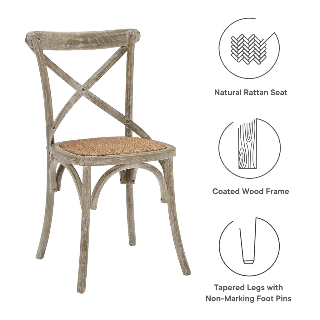 Gear Dining Side Chair Set of 4 - Gray