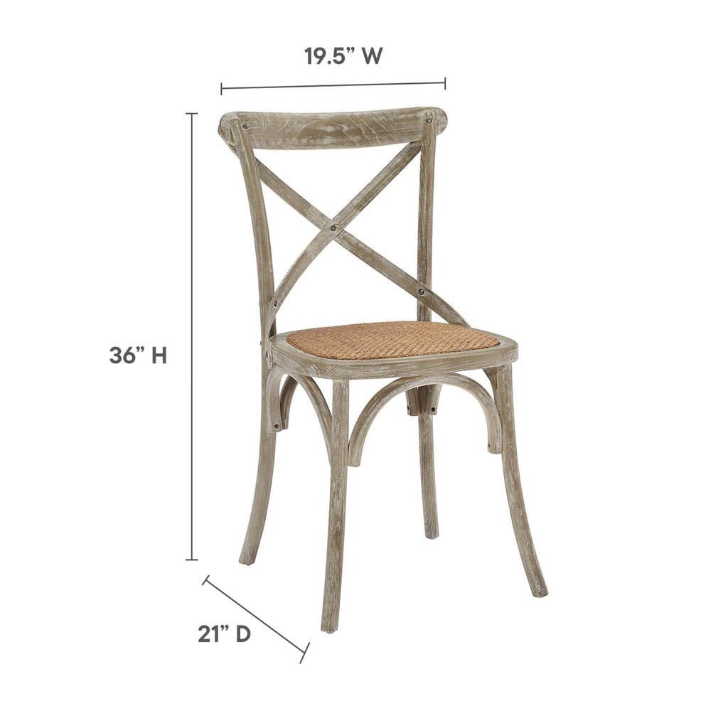 Gear Dining Side Chair Set of 4 - Gray