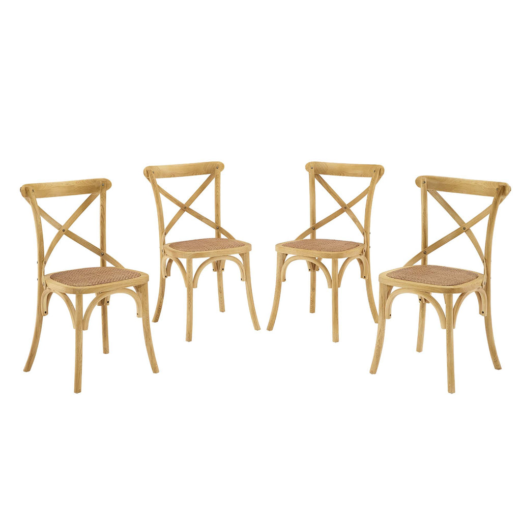 Gear Dining Side Chair Set of 4 - Natural