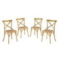Gear Dining Side Chair Set of 4 - Natural