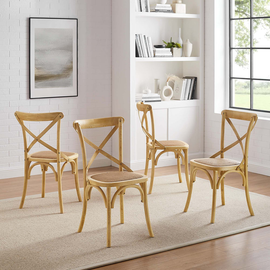 Gear Dining Side Chair Set of 4 - Natural