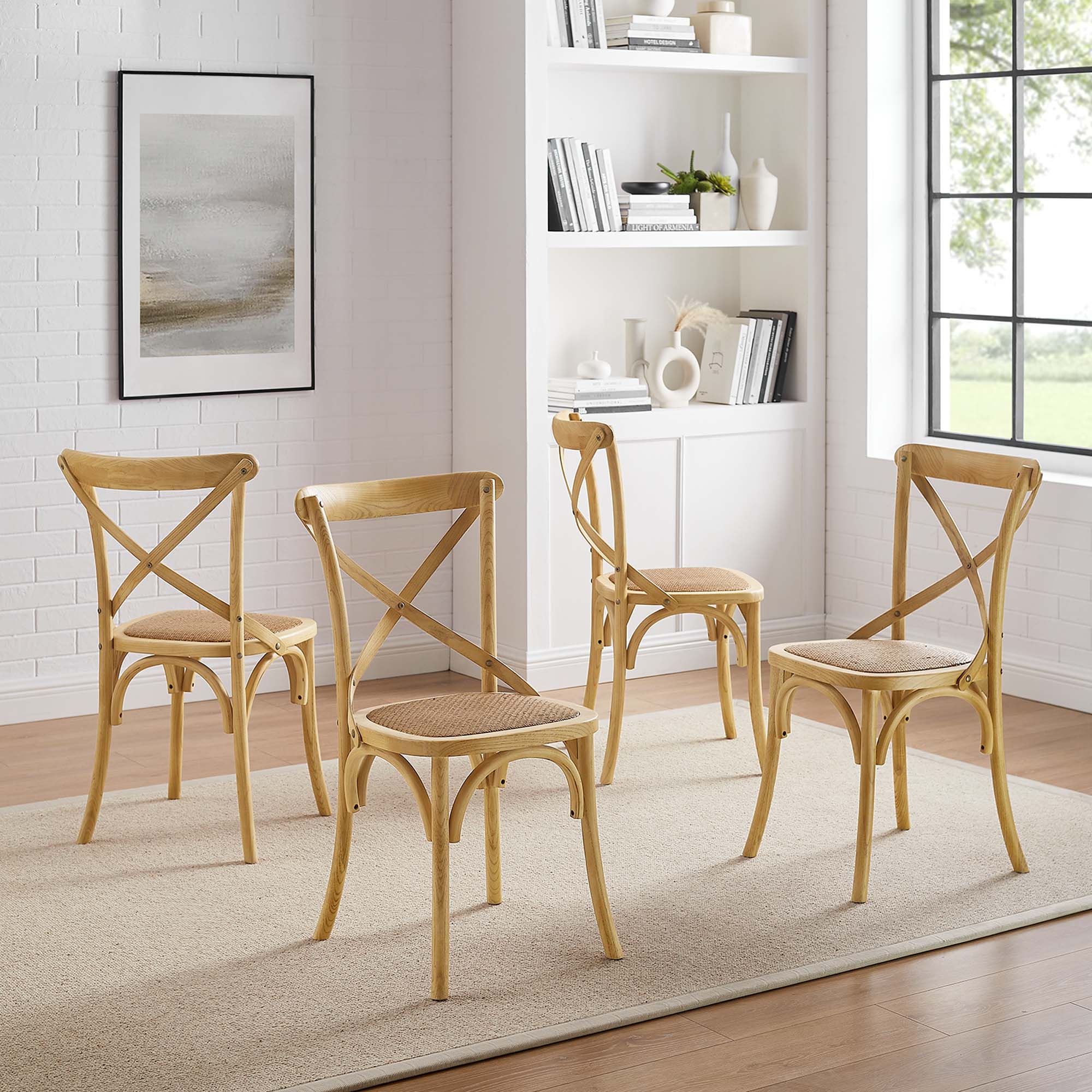 Gear Dining Side Chair Set of 4 - Natural