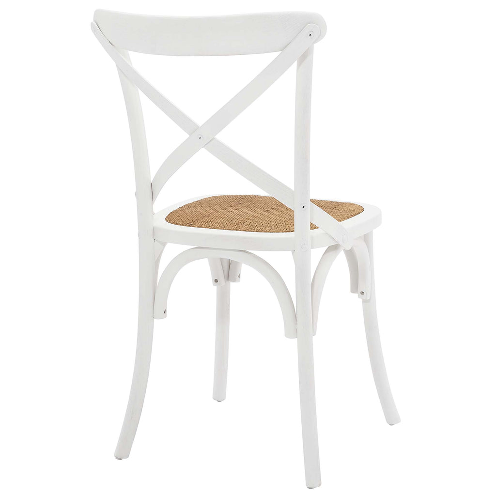 Gear Dining Side Chair Set of 4 - White