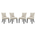 Marquis Fabric Dining Chair Set of 4 - Beige