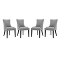 Marquis Fabric Dining Chair Set of 4 - Light Gray