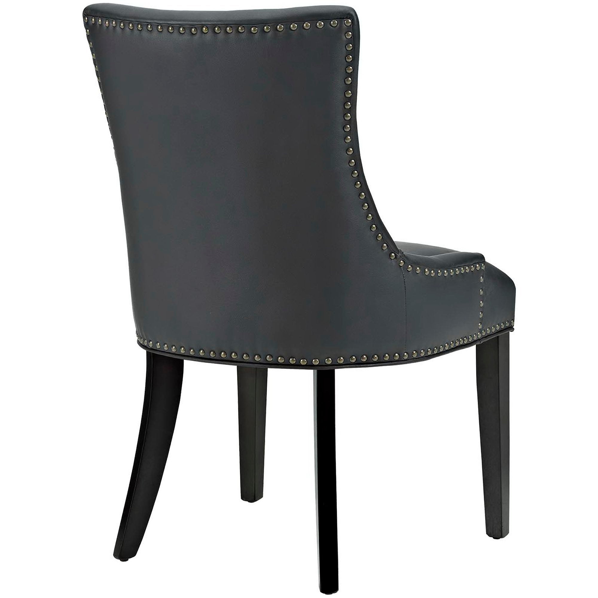 Marquis Faux Leather Dining Chair Set of 2 - Black