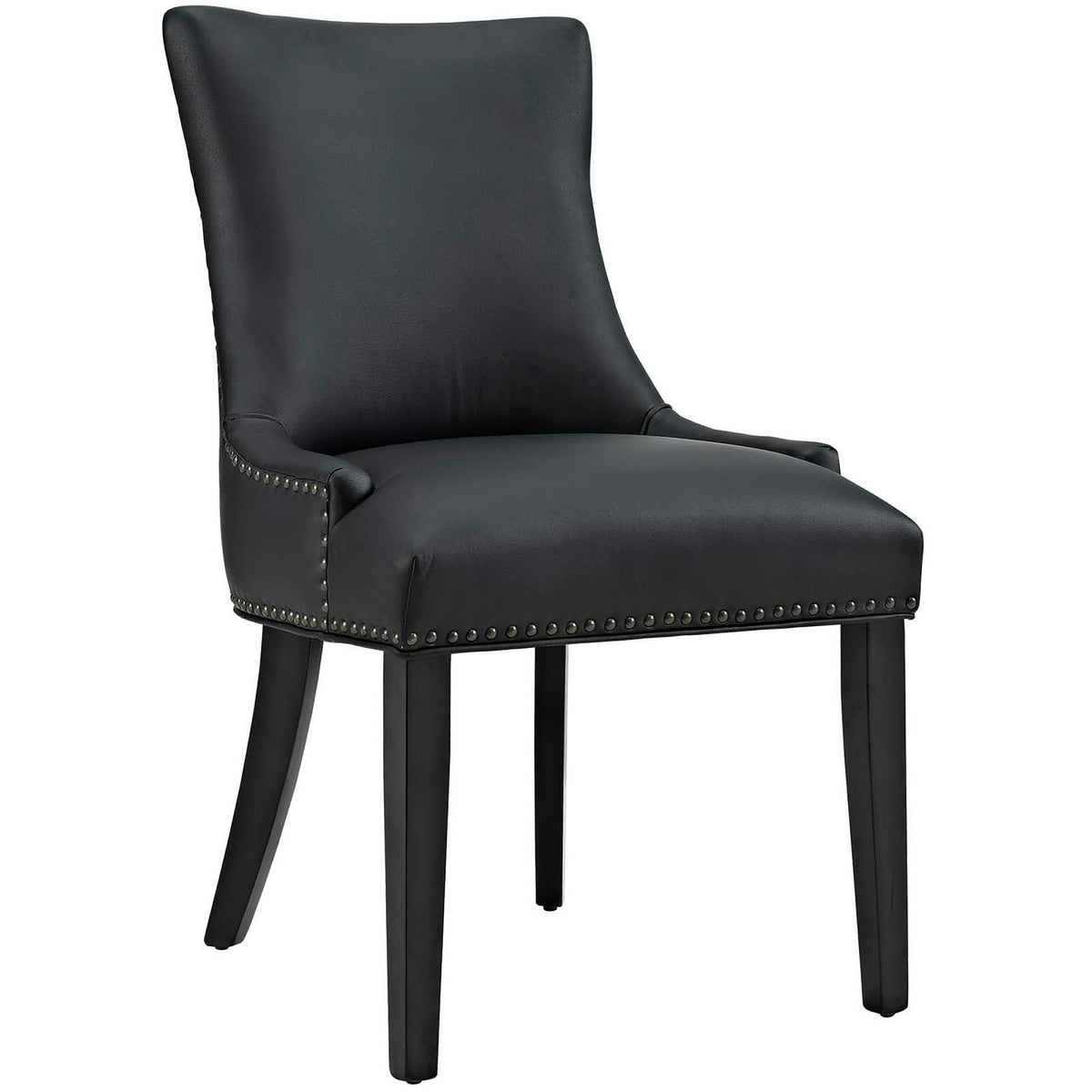 Marquis Faux Leather Dining Chair Set of 4 - Black