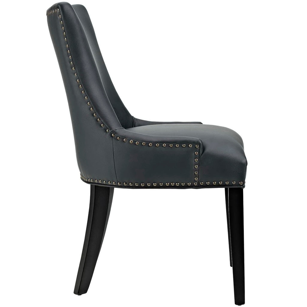 Marquis Faux Leather Dining Chair Set of 4 - Black
