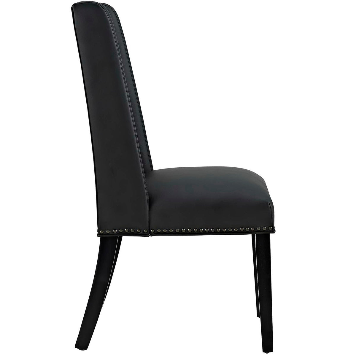 Baron Vinyl Dining Chair Set of 4 - Black