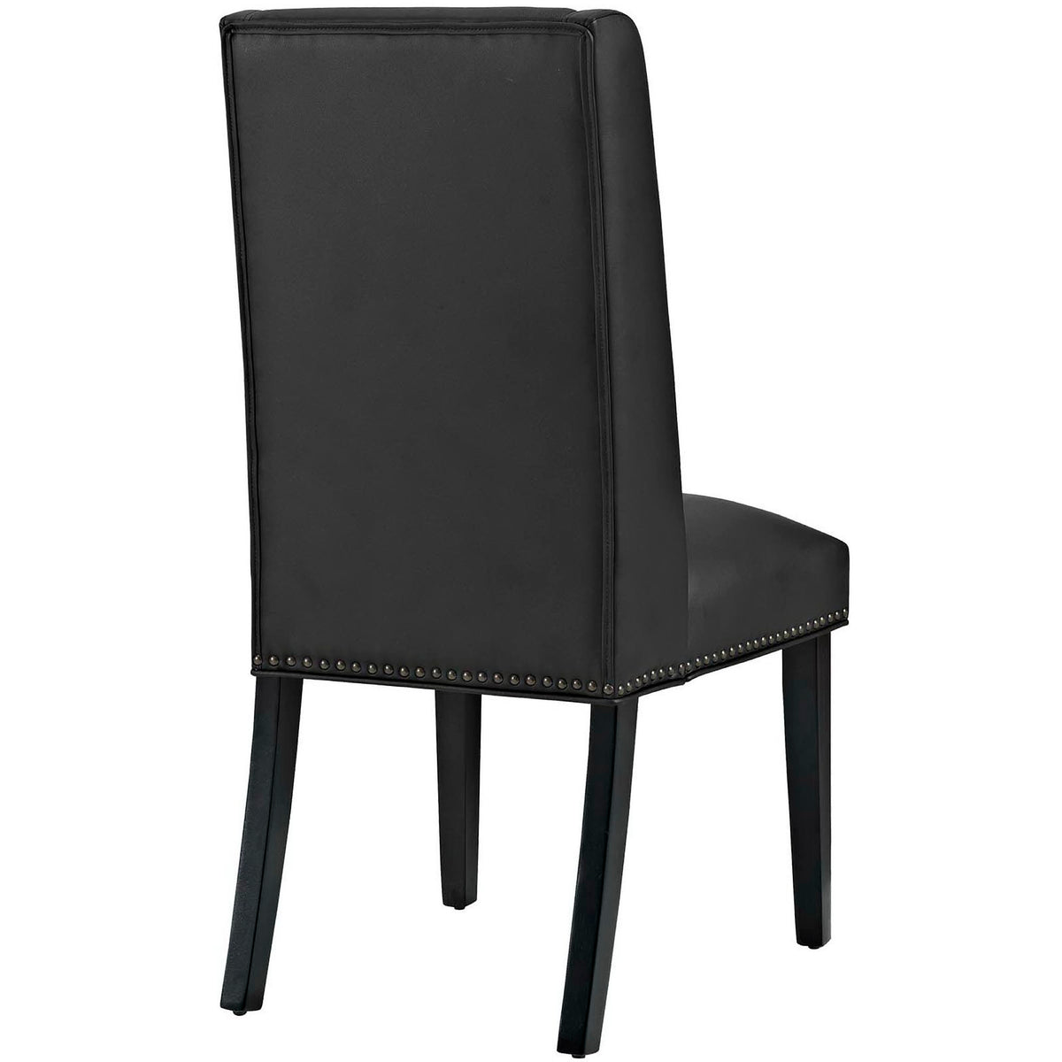 Baron Vinyl Dining Chair Set of 4 - Black