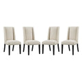 Baron Fabric Dining Chair Set of 4 - Beige