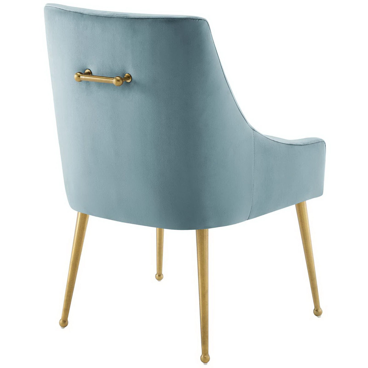 Discern Upholstered Performance Velvet Dining Chair - Light Blue