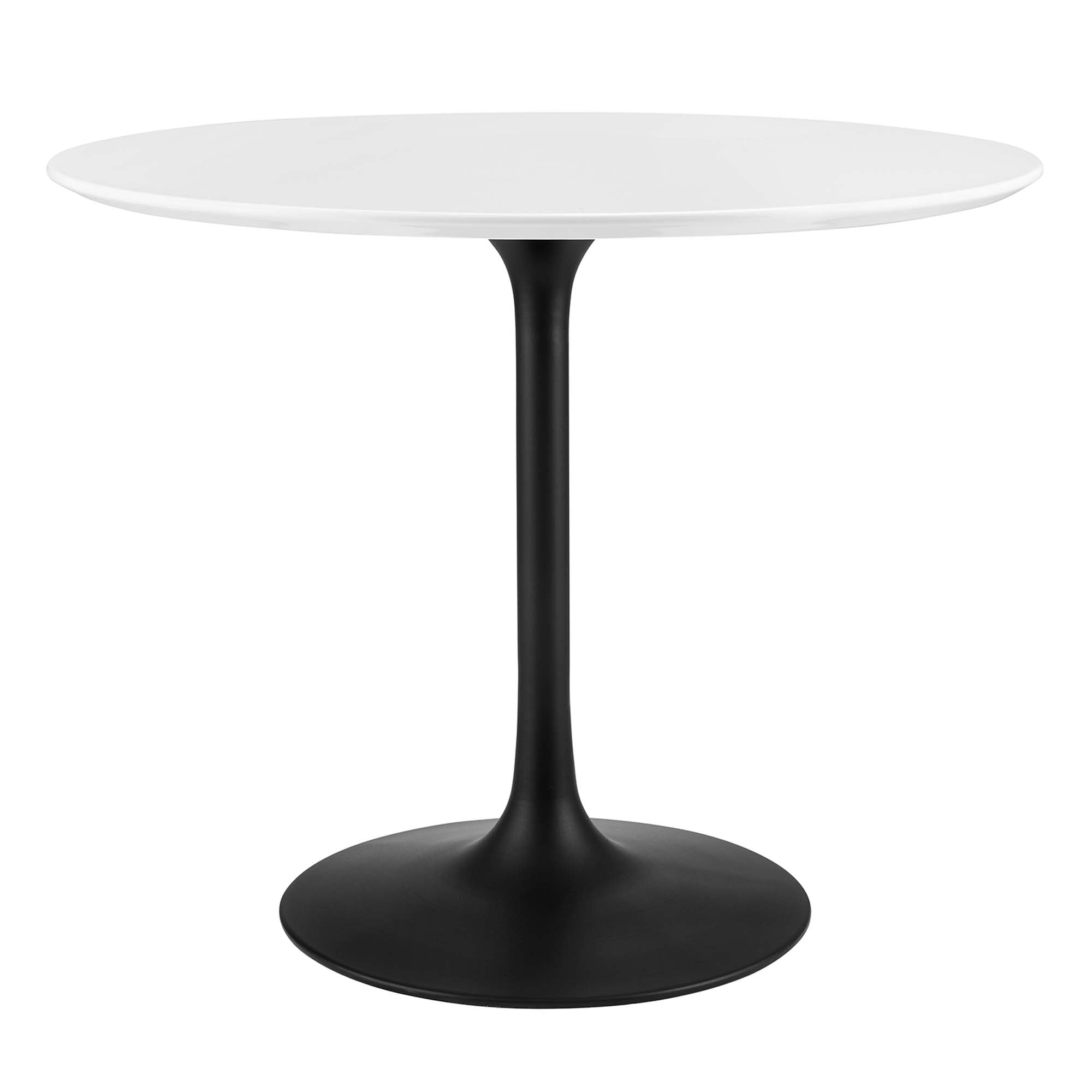 Lippa 36" Round Wood Dining Table - Black White